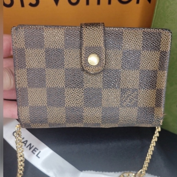 Louis Vuitton Handbags - Louis Vuitton Brown and Gold Wallet